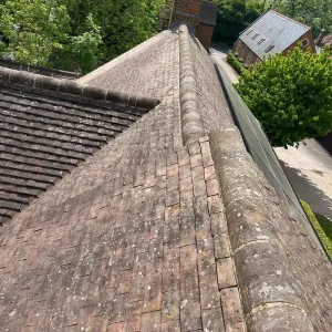 A roof in Kent that has been professionally cleaned by our team
