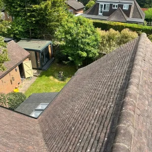 A roof in Kent that has been professionally cleaned by our team
